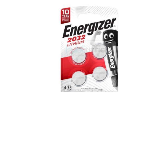 ENERGIZER CR2032 BATTERIE A BOTTONE AL LITIO 3V CONF 4 Pz.